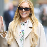 Lindsay Lohan volta a surpreender com visual elegante